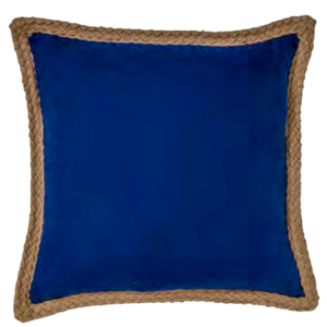 CODE_ JU01N JUTE LINEN NAVY 50x50 100_ Linen Base. Jute Piping جوت كتان كحلي