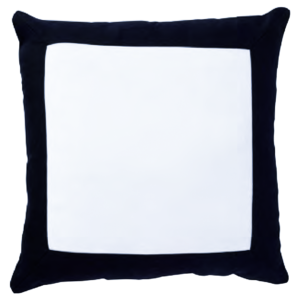 CODE_ LI08B LINEN BORDER BLACK 50x50 100_ Linen. Knife Edge. حدود الكتان باللون الأسود