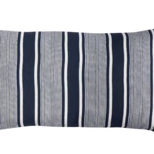 CODE_ LI220 LINEN CAPRI STRIPES NAVY 35x60 100% Linen. Printed. Knife Edge كتان كابري مخطط كحلي