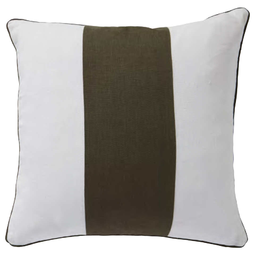 كتان مودينا مخطط زيتوني