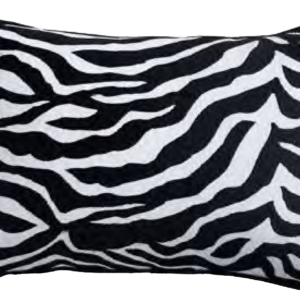 CODE_ LUX190 ZEBRA 30x50 100_ Cotton. Embriodery. Black Piping_ زيبرا