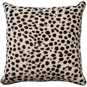 CODE_ LUX209 SERENGETI 50x50 100_ Sand Cotton. Black Embriodery. Piping_ سيرينغيتي