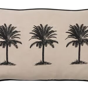 CODE_ PA66 MALLORCA 30x50 100_ Sand Cotton Chambray. Printed. Piping. مايوركا