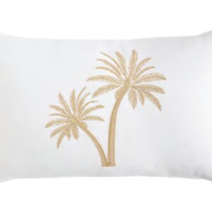 CODE_ PA99 COCO PALM BLANC 30x50 100_ Cotton. Embroidered. Knife Edge كوكو بالم بلانك