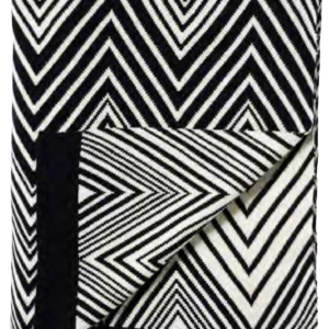 CODE_ TH36 SAINT TROPEZ THROW 130x170 100_ Cotton Knitted Throw. Ink Navy_ رمية سان تروبيه