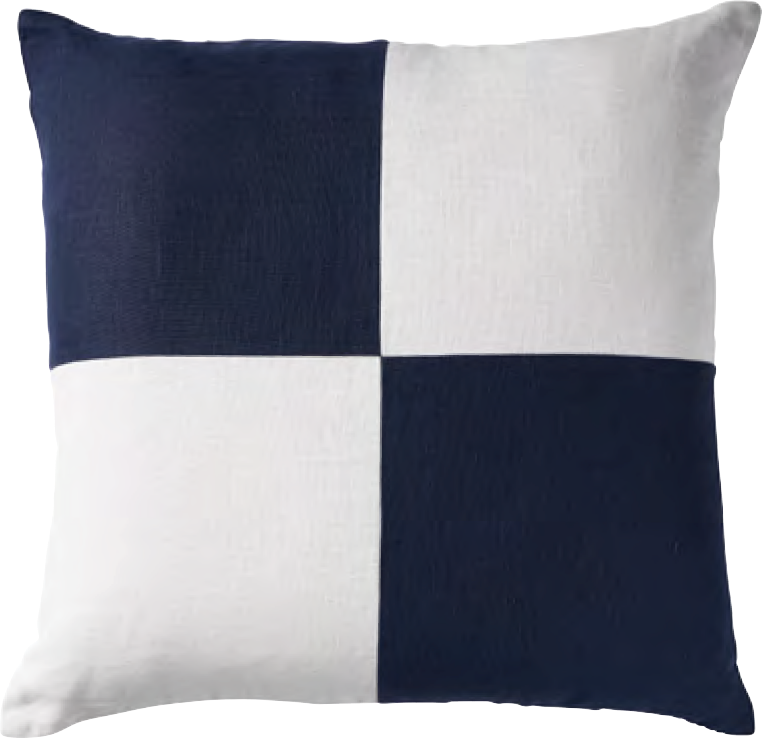 كتان مربعات كحلي