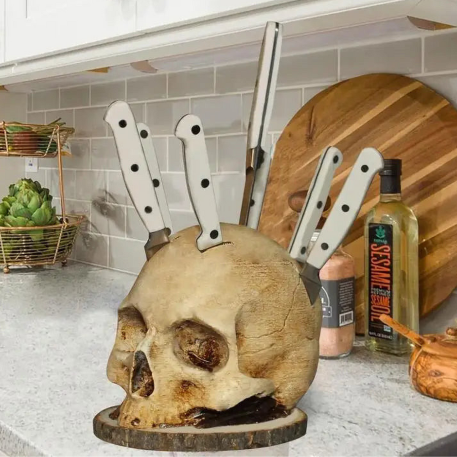 Very Scary Skull Knife Holder